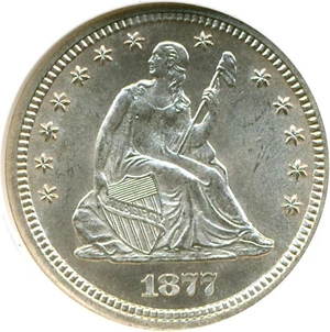 image for: 1877-S 25c NGC MS65