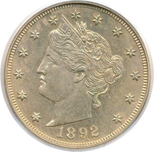 image for: 1892 5c  PCGS Proof 64