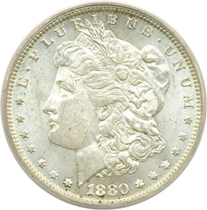 image for: Hot 50 VAM: 1880 $1 VAM 11 Checkmark ANACS MS62