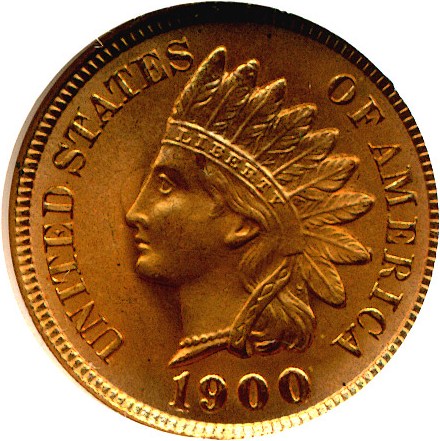 image for: 1900 1c  NGC MS66 RD