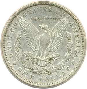 image for: Top 100 VAM: 1887-O $1 VAM 3 7/6 ANACS XF45 Details (Cleaned)