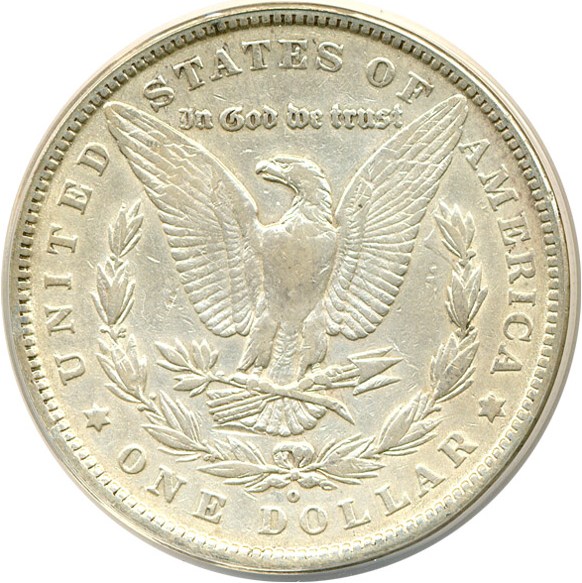 image for: Top 100 VAM: 1880-O $1 VAM 6C  8/7 ANACS XF40 Details (Cleaned)