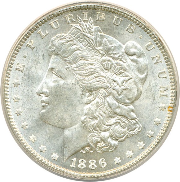 image for: Hot 50 VAM: 1886 $1 VAM 1C ANACS MS62