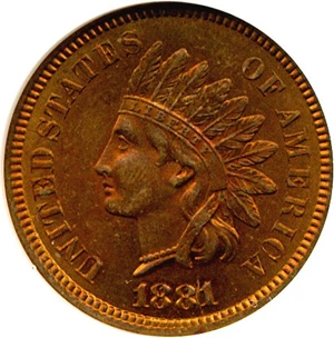 image for: 1881 1c NGC MS65 RB