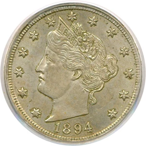 image for: 1894 5c PCGS AU58
