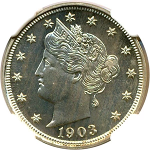 image for: 1903 5c NGC Proof 65