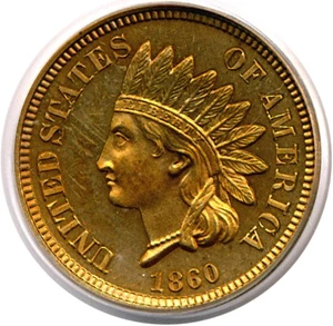 image for: 1860 1c PCGS/CAC Proof 64
