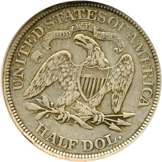 image for: 1873-S 50c Arrows NGC VF30 