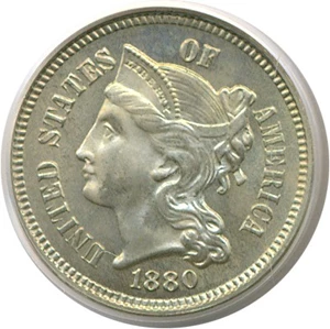 image for: 1880 3cN PCGS Proof 66