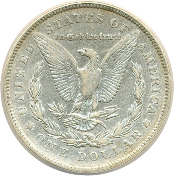 image for: Hot 50 VAM: 1878 7TF $1 VAM 187  Doubled R ANACS VF30 Details (CLeaned)