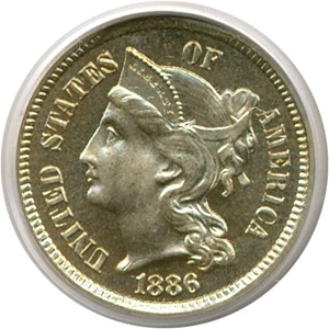 image for: 1886 3cN PCGS Proof 67