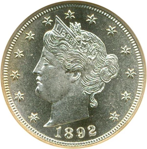 image for: 1892 5c NGC Proof 65 Cameo