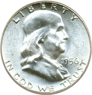 image for: 1956 50c PCGS MS65 FBL