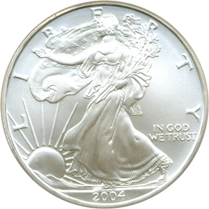 image for: 2004 $1 Silver Eagle PCGS MS69 ex: Collectors Club Edition