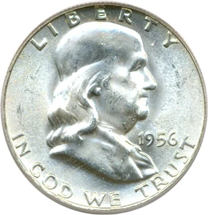 image for: 1956 50c PCGS MS65 FBL