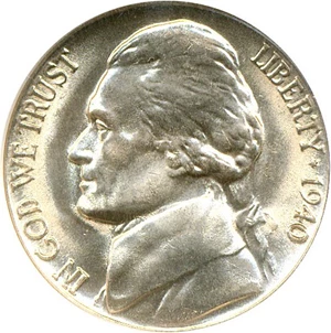 image for: 1940-D 5c NGC MS67 6FS