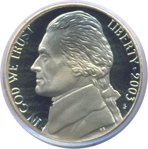 image for: 2003-S 5c  PCGS Proof 69 DCameo