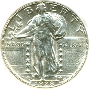 image for: 1928-D 25c DGS AU58 (Lightly Cleaned)