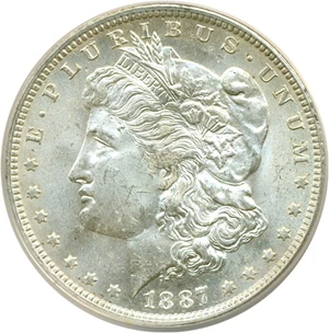 image for: Top 100 VAM: 1887-O $1 VAM 2 RPD ANACS MS63