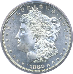 image for: 1880/9-S $1 PCGS MS65
