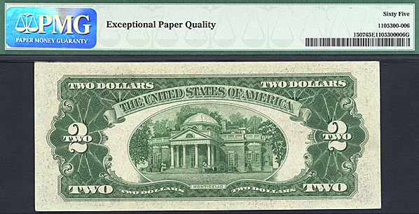 image for: Fr.1507 1928F $2  PMG Gem CU65 EPQ  [D67245994A]