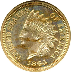 image for: 1864 1c CN NGC MS64