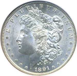 image for: 1891-S $1 NGC MS64