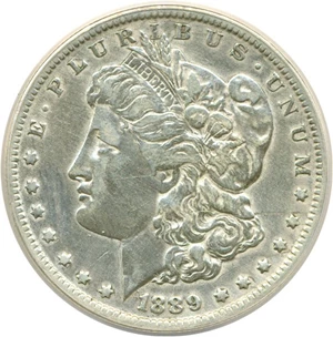 image for: Top 100 VAM: 1889-O $1 VAM 6 Doubled Date ANACS VF30 Details (Polished)