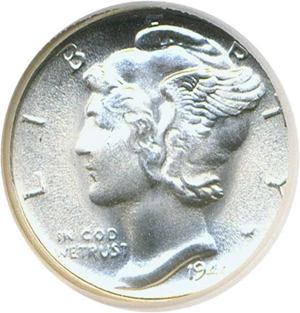 image for: 1944-S 10c NGC MS68 FB