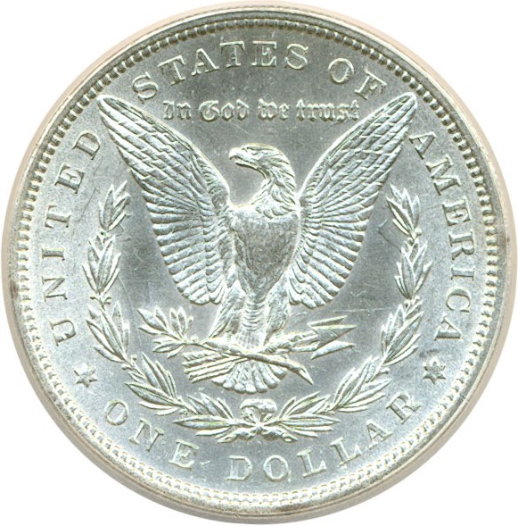 image for: Hot 50 VAM: 1884 $1 VAM 2A  Partial E Rev ANACS AU58 Details (Cleaned)