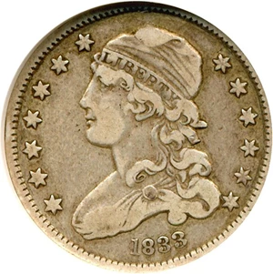 image for: 1833 25c NGC VF25 (B-1)