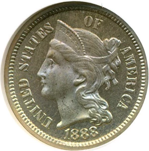 image for: 1888 3cN NGC Proof 66 *Color*