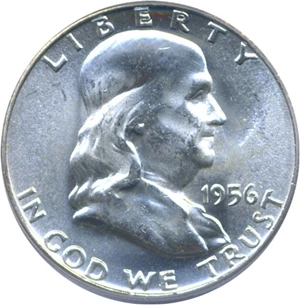 image for: 1956 50c PCGS MS64 FBL