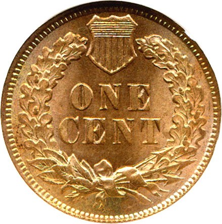 image for: 1876 1c  NGC MS65 RD