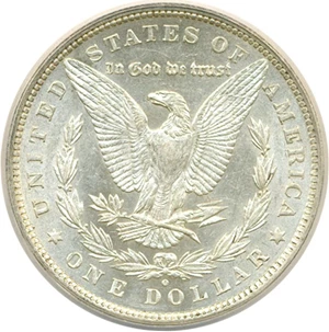 image for: Top 100 VAM: 1880-O $1 VAM 48 Hangnail ANACS AU55