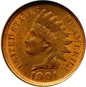 image for: 1901 1c NGC MS65 RB