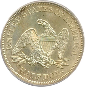 image for: 1860 50c PCGS Proof 62