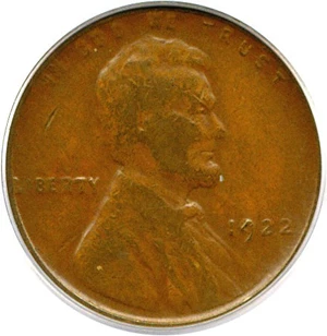 image for: 1922 no D 1c Strong Reverse PCGS VF30 BN