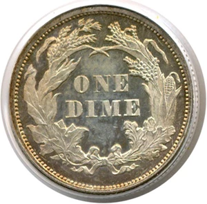 image for: 1870 10c PCGS Proof 62