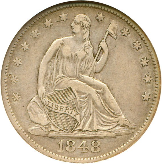 image for: 1848-O 50c  NGC VF35 