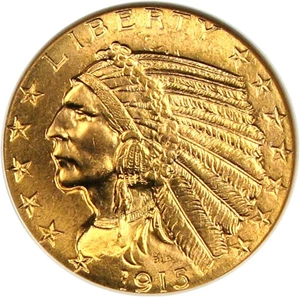 image for: 1915 $5 NGC MS65