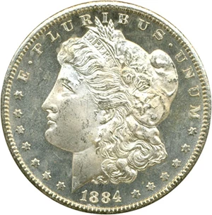 image for: 1884-CC $1 GSA Hoard/NGC MS64 DMPL
