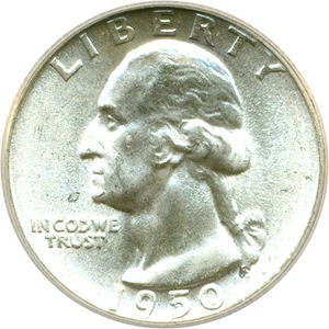 image for: 1950 25c ANACS MS65 (DDR, FS-801, Die 1)
