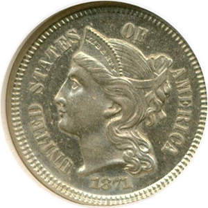 image for: 1871 3cN NGC Proof 63 Cameo
