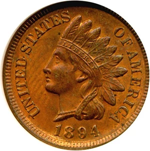 image for: 1894 1c NGC MS65 RB