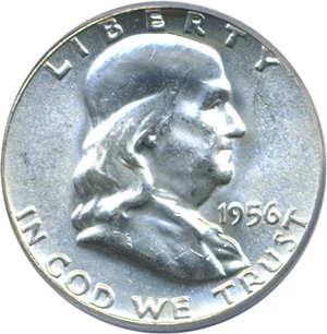image for: 1956 50c PCGS MS64 FBL