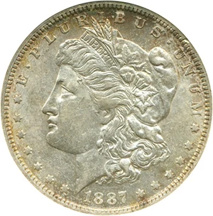 image for: 1887-O $1 VAM 2 ANACS AU55