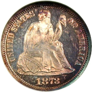 image for: 1873 10c NGC Proof 66 * Star *