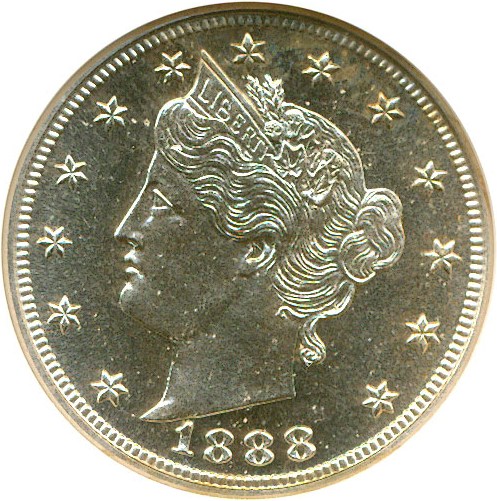 image for: 1888 5c  NGC Proof 65