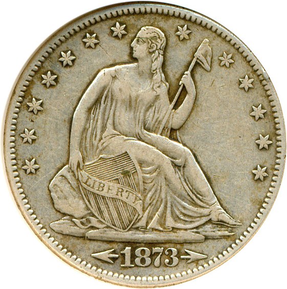image for: 1873-S 50c Arrows NGC VF30 